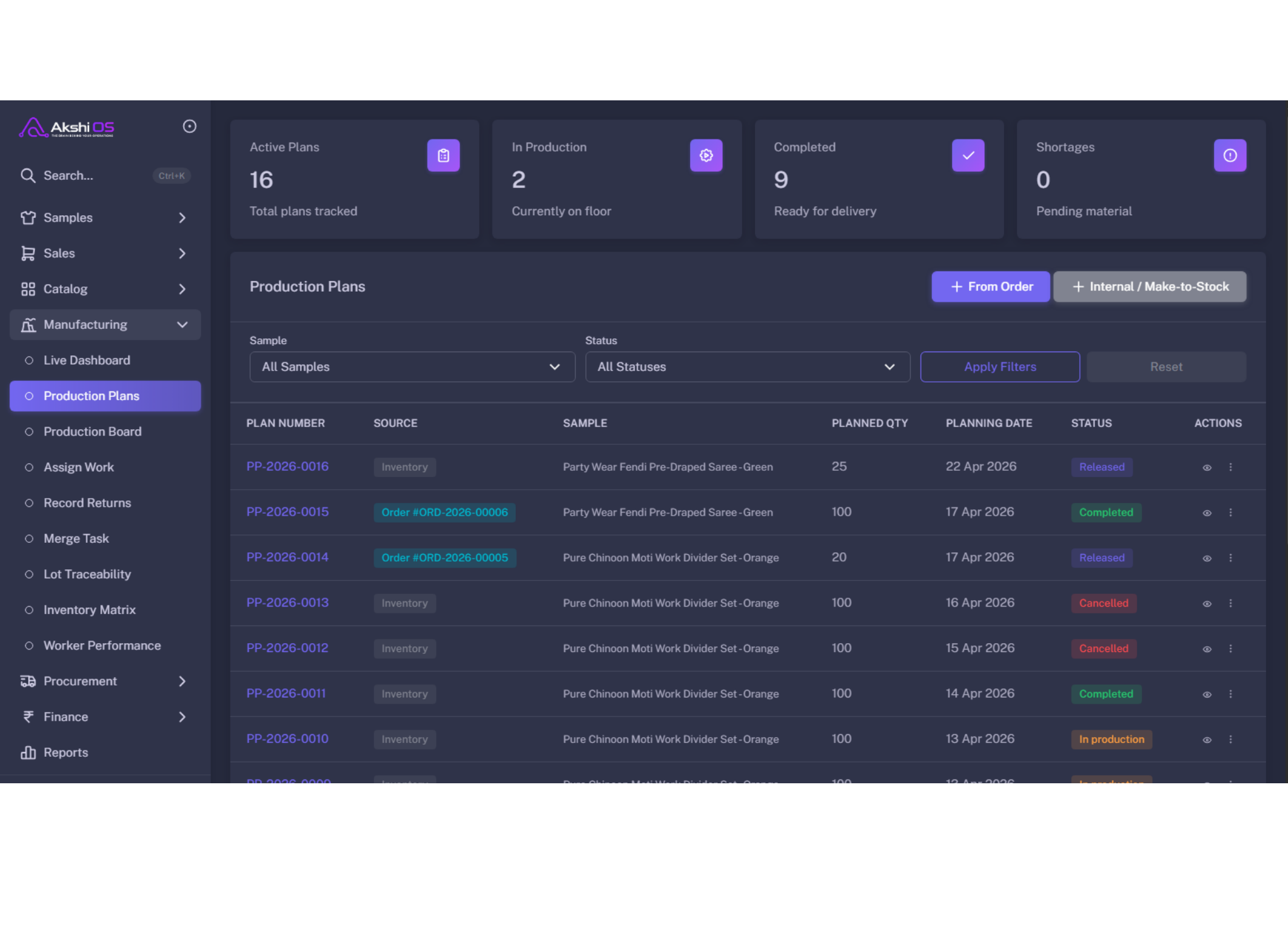 hero dashboard